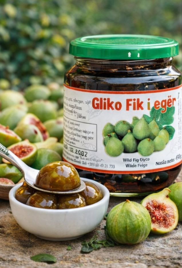 Gliko van Wilde Vijgen – Hele Vijgen in Siroop – Traditioneel Albanees Dessert