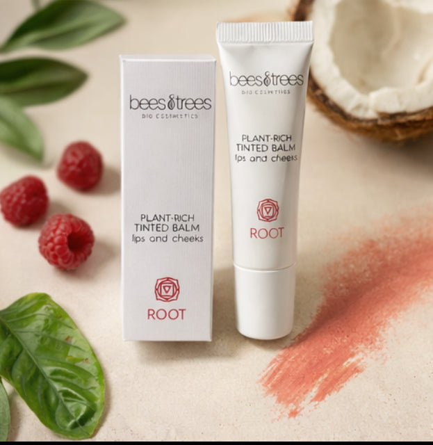 Plant-Rich Tinted Balm voor Lippen & Wangen – Bio & Natuurlijk – ROOT | Bees & Trees