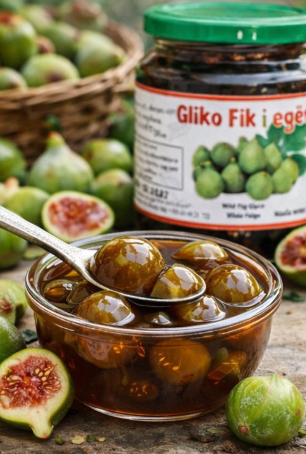 Gliko van Wilde Vijgen – Hele Vijgen in Siroop – Traditioneel Albanees Dessert