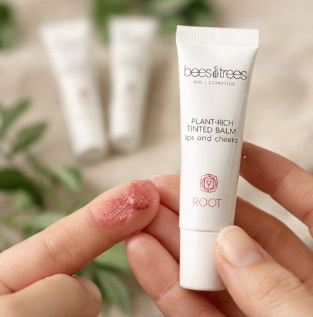 Plant-Rich Tinted Balm voor Lippen & Wangen – Bio & Natuurlijk – ROOT | Bees & Trees