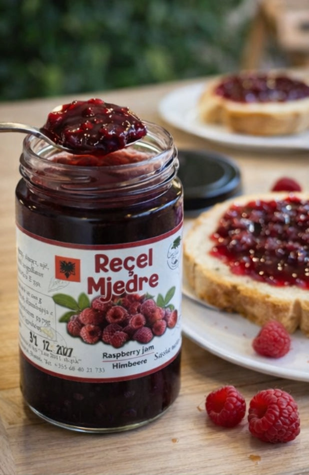 Frambozenjam – Ambachtelijke Albanese Frambozenconfituur