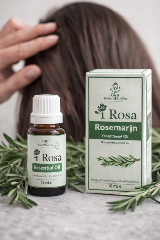 Rozemarijn Etherische Olie – I Rosa – 100% Natuurlijk – Voor Haargroei & Gezonde Hoofdhuid – 10 ml