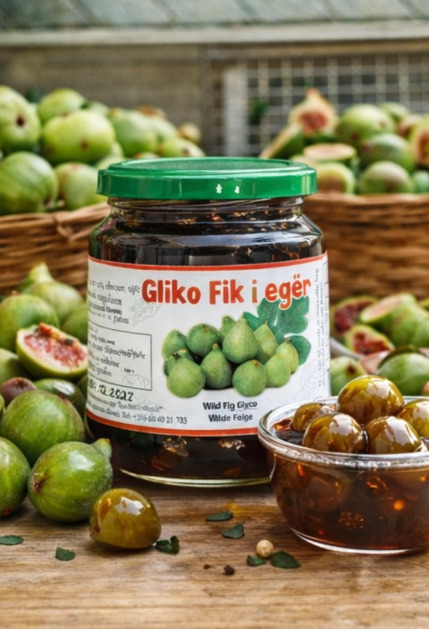Gliko van Wilde Vijgen – Hele Vijgen in Siroop – Traditioneel Albanees Dessert